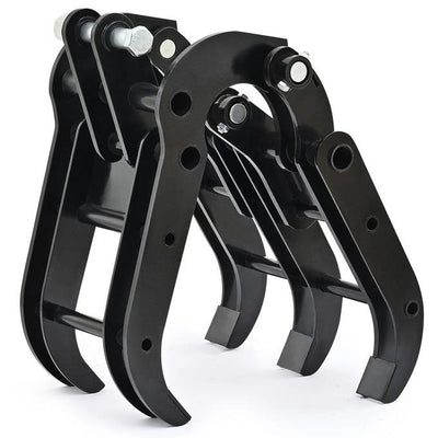 Mini Excavator Grapple Grabber Attachment with Wide Opening for Woods Rocks