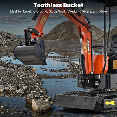 500mm Plain Flat Bucket Attachment 20" for Mini Excavator Digger with 2 Pins - 0