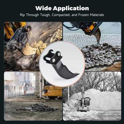 Ripper Mini Excavator Attachment Tool for Tough Soil and Frozen Ground - 0