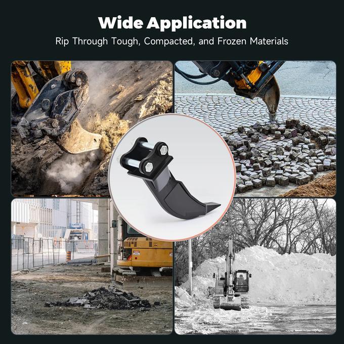 Ripper Mini Excavator Attachment Tool for Tough Soil and Frozen Ground - 0